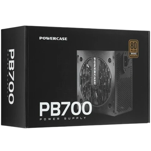 Блок питания Powercase 700W PB700 Black (PS-700B-DC) документация, комплект крепежа