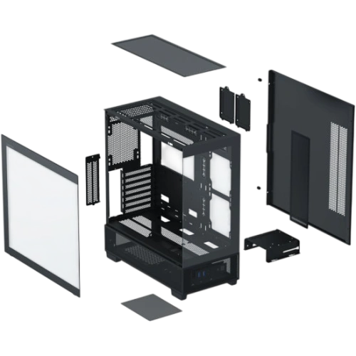 Компьютерный корпус XASTRA Q500 3ARGB-FG-C10-UC ARGB Black (Q500-3FG12A-C10-UC)