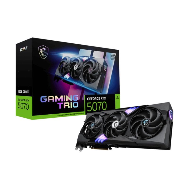 Видеокарта MSI (G5070-12GTC) GeForce RTX 5070 12G GAMING TRIO OC