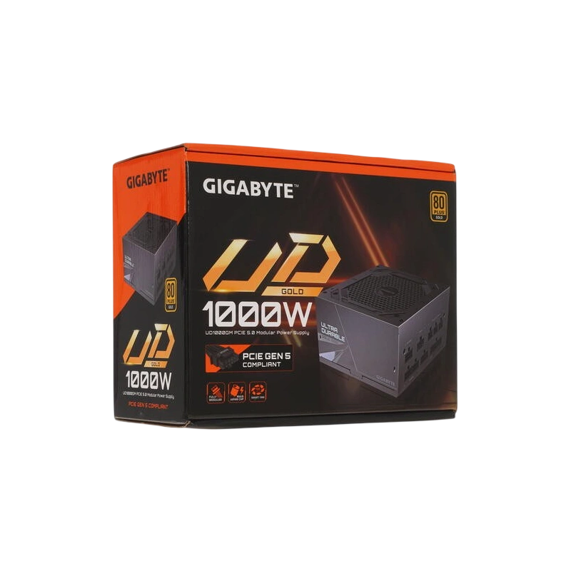 Блок питания Gigabyte 1000W (GP-UD1000GM PG5 v2) 16 Pin (PCIe 5.0 Connector Cable Details) документация, комплект кабелей