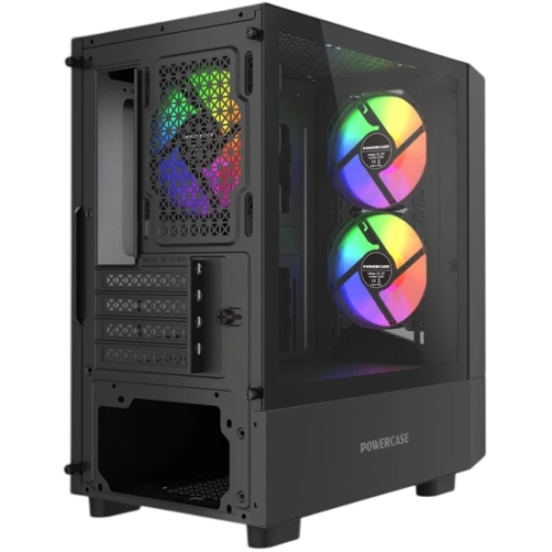 Компьютерный корпус Powercase Mistral Micro A15B FRGB Black (CMMA15B-L3)