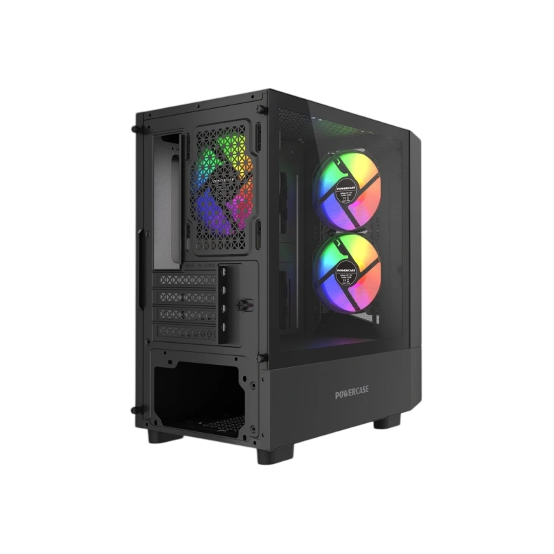 Компьютерный корпус Powercase Mistral Micro A15B FRGB Black (CMMA15B-L3)