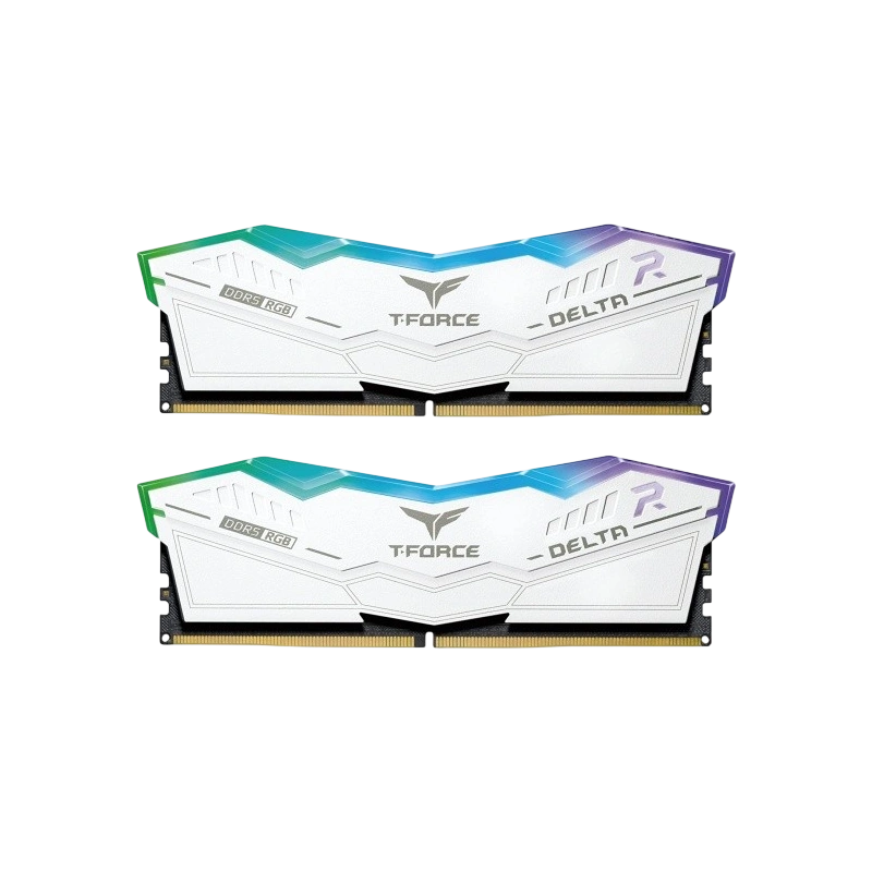 Оперативная память 32 Gb 6600 MHz Team Group T-FORCE DELTA RGB White (FF4D532G6600HC34DC01)