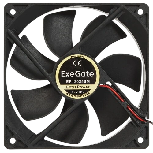 Вентилятор для корпуса ExeGate ExtraPower EP12025SM (EX283395RUS) комплект крепежа