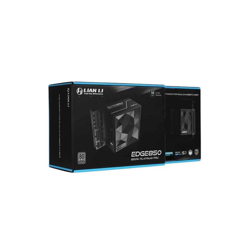 Блок питания Lian Li 850W EG0850 Black (G9P.EG0850.BE00.RU) 16 Pin (PCIe 5.1 Connector Cable Details) документация, комплект кабелей