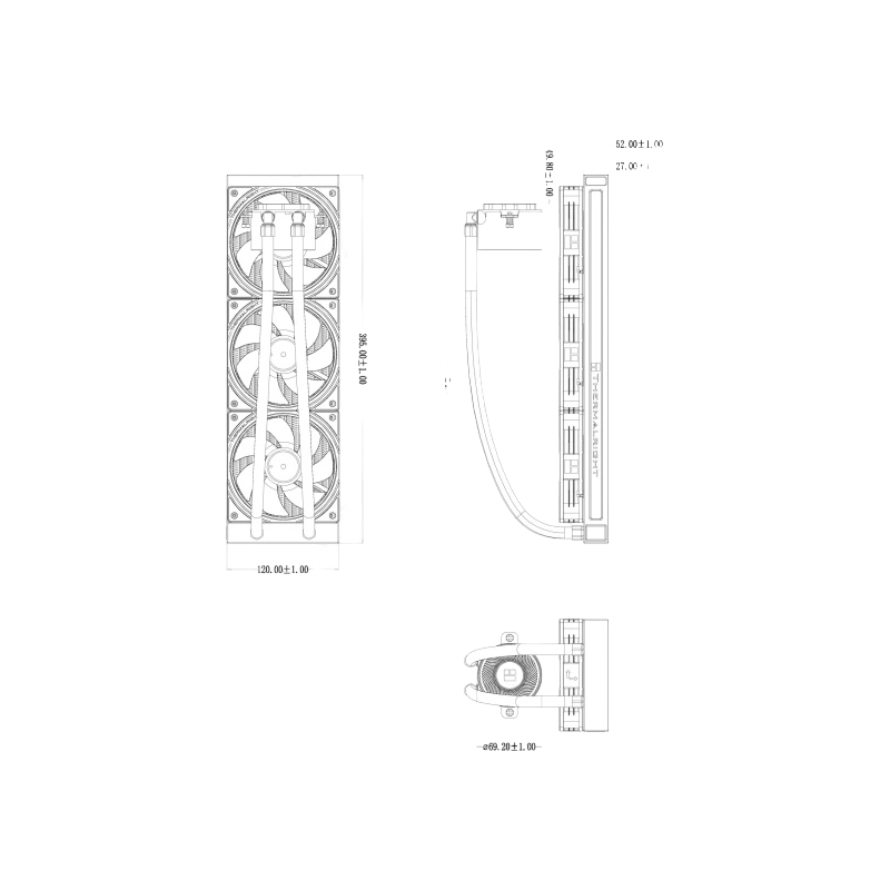 Система жидкостного охлаждения для процессора Thermalright Aqua Elite 360 V5 ARGB White (TRAE360V5AW)