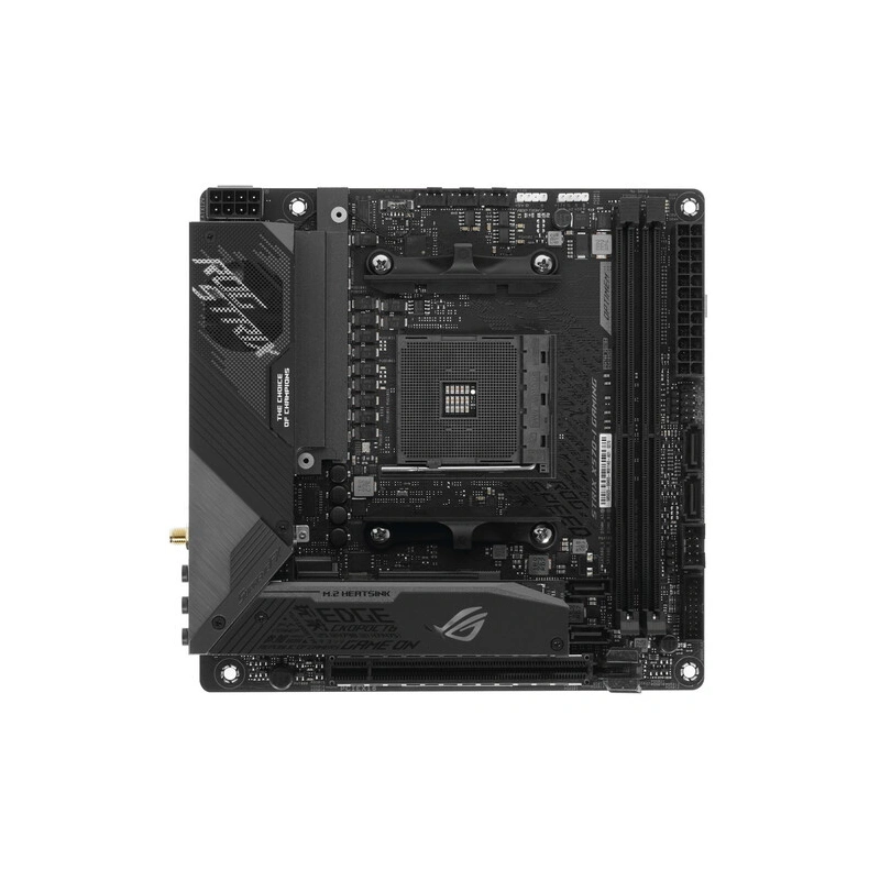 Материнская плата ASUS ROG STRIX X570-I GAMING 4 x кабель SATA, антенна Wi-Fi, диск с ПО, документация, задняя планка, удлинитель для ARGB