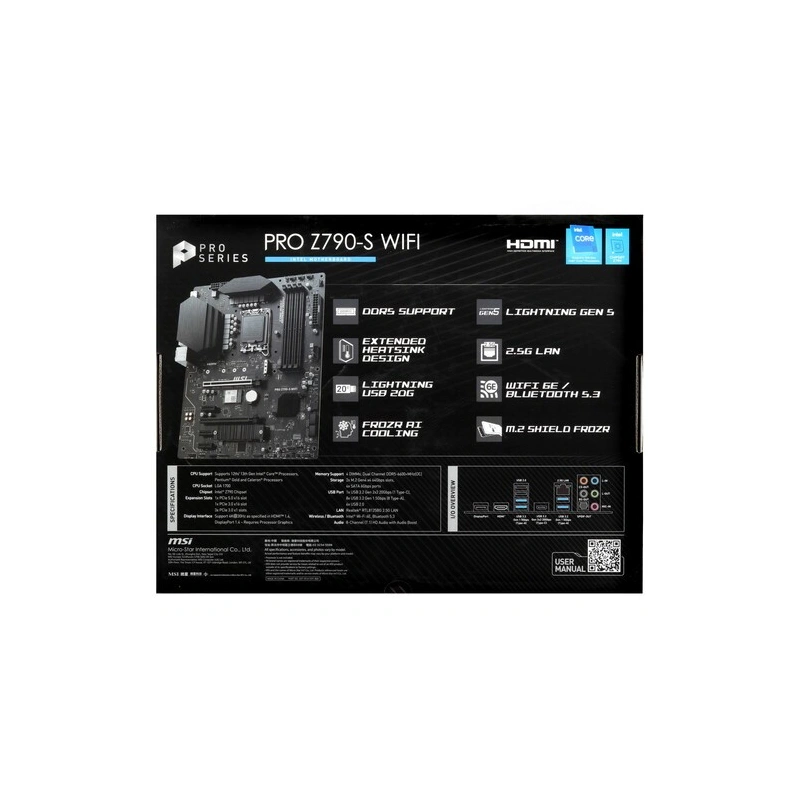Материнская плата MSI PRO Z790-S WIFI
