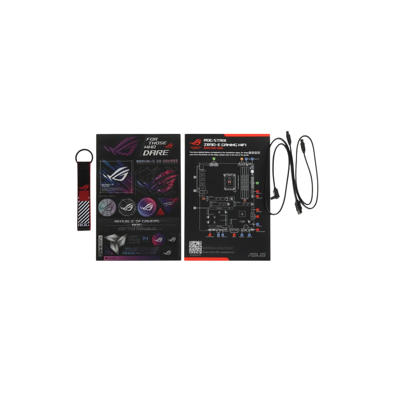Материнская плата ASUS ROG STRIX Z890-E GAMING WIFI (90MB1IM0-M0EAY0) 2 x кабель SATA, антенна WiFi, брелок, документация, комплект наклеек
