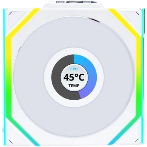 Вентилятор для корпуса Lian Li UNI FAN SL WIRELESS LCD 120 12SLLCD1W1W ARGB White (G99.12SLLCD1W1W.R0)