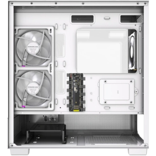 Компьютерный корпус Powercase Vision Micro S4W TG ARGB White (CVMMSHW-A3)