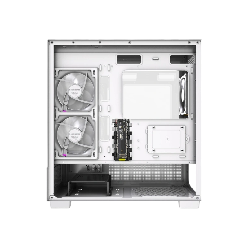 Компьютерный корпус Powercase Vision Micro S4W TG ARGB White (CVMMSHW-A3)