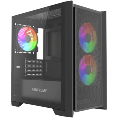 Компьютерный корпус Powercase ALISIO Micro Z3B ARGB V2 ARGB Black (CAMZB-A3-V2)