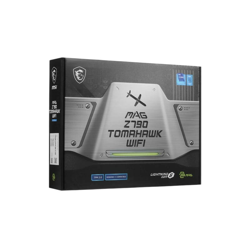 Материнская плата MSI MAG Z790 TOMAHAWK WIFI 2 x кабель SATA, USB Flash с ПО, антенна Wi-Fi, документация, комплект наклеек