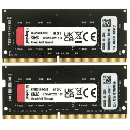 Оперативная память 16 Gb 3200 MHz Kingston FURY IMPACT (KF432S20IBK2/16)