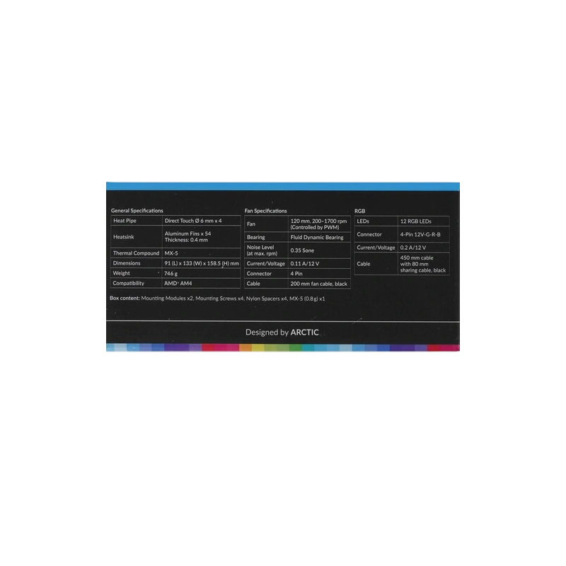 Кулер для процессора Arctic Cooling FREEZER A35 RGB AM4 ACFRE00114A