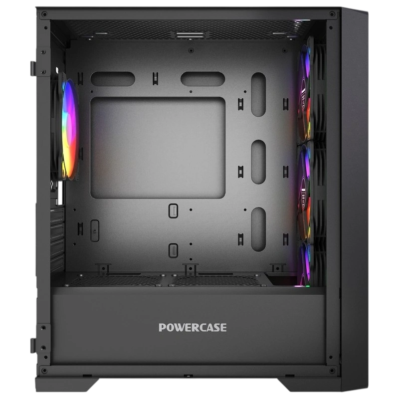 Компьютерный корпус Powercase ByteFlow Micro LE ARGB Black (CAMBFB-A4-LE)