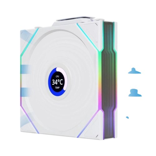 Вентилятор для корпуса Lian Li UNI FAN TL WIRELESS LCD 120 12TLLCD1W1W ARGB White (G99.12TLLCD1W1W.R0)