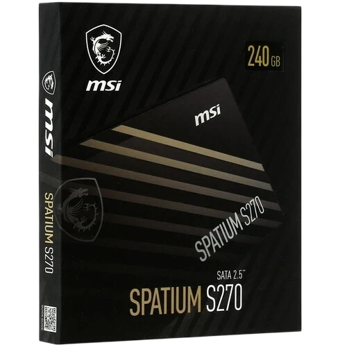 Твердотельный накопитель MSI 240 Gb SPATIUM S270 (S78-440N070-P83) BOX