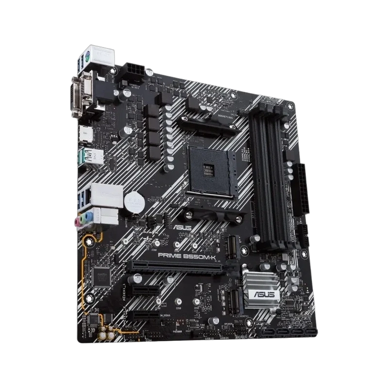 Материнская плата ASUS PRIME B550M-K (90MB14V0-M0EAY0) 2 x кабель SATA, диск с ПО, документация, задняя планка