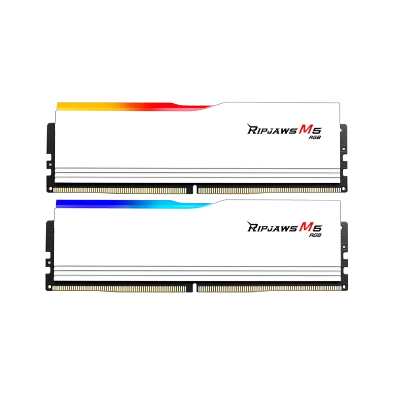 Оперативная память 64 Gb 6000 MHz G.Skill RIPJAWS M5 RGB White (F5-6000J3238G32GX2-RM5RW)