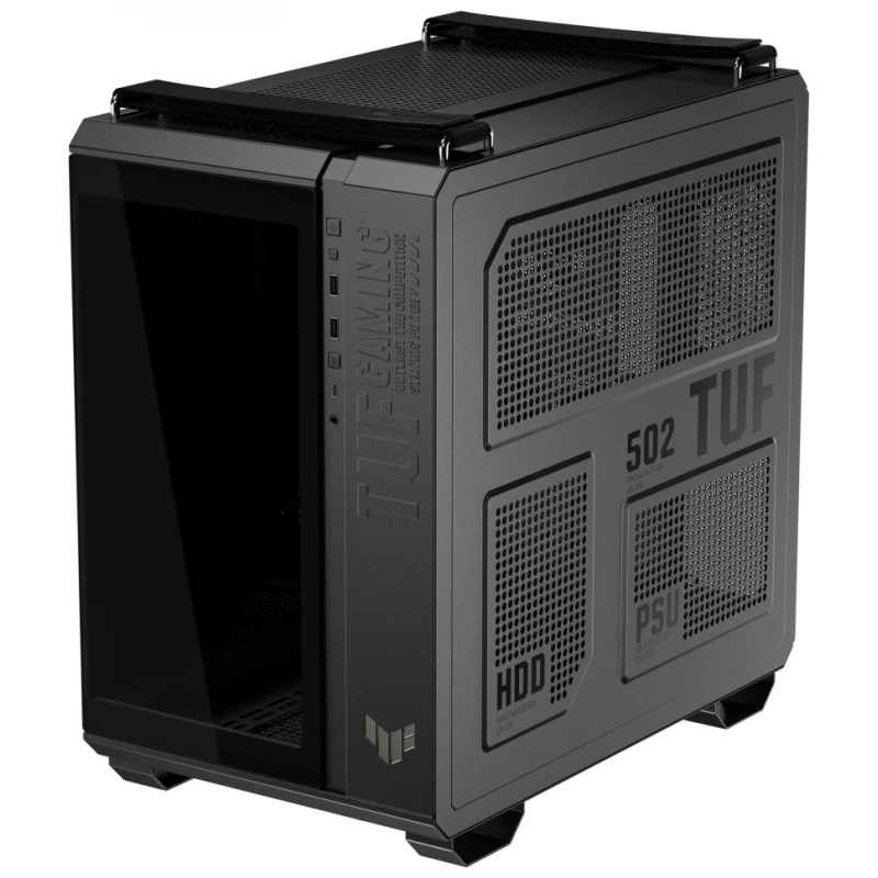 Компьютерный корпус ASUS TUF GAMING GT502 HORIZON TG ARGB Black (90DC0090-B19020) документация, контроллер ARGB, набор крепежа