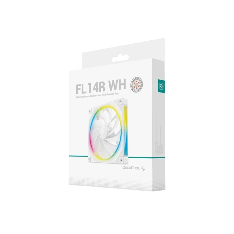 Вентилятор для корпуса Deepcool FL14R WH Reverse ARGB White