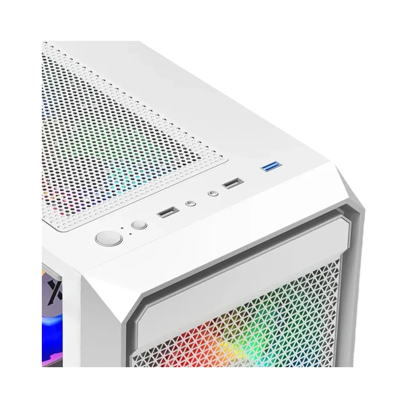 Компьютерный корпус XASTRA A303M TG 3FRGB White (A303M-2FC14F-1FC12F-D-WH)