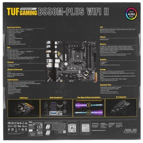 Материнская плата ASUS TUF GAMING B550M-PLUS WIFI II (90MB19Y0-M0EAY0)