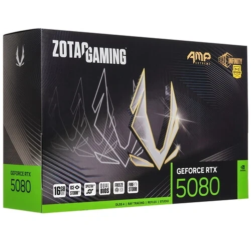 Видеокарта ZOTAC (ZT-B50800B-10P) GeForce RTX 5080 16GB AMP EXTREME INFINITY