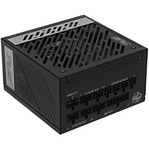 Блок питания MSI 850W MPG A850G (306-7ZP7B11-CE0) 16 Pin (PCIe 5.0 Connector Cable Details) документация, комплект кабелей, чехол