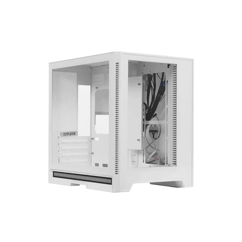 Компьютерный корпус 1STPLAYER STEAM PUNK SP6 TG White (SP6-G-WH)