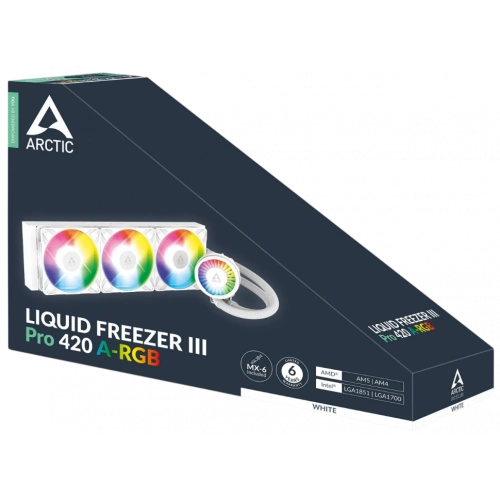 Система жидкостного охлаждения для процессора Arctic Cooling Liquid Freezer III Pro 420 ARGB White (ACFRE00189A)