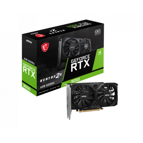 Видеокарта MSI (RTX 3050 VENTUS 2X E 6G OC) GeForce RTX 3050 6GB VENTUS 2X E OC
