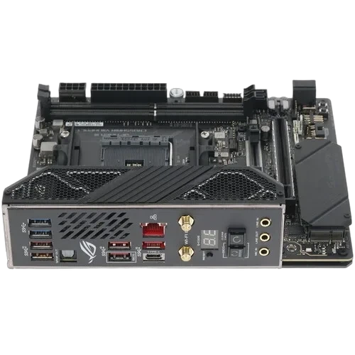 Материнская плата ASUS ROG CROSSHAIR VIII IMPACT 4 x кабель SATA, антенна Wi-Fi, диск с ПО, модуль SO-DIMM.2, удлинитель для ARGB, удлинитель для RGB
