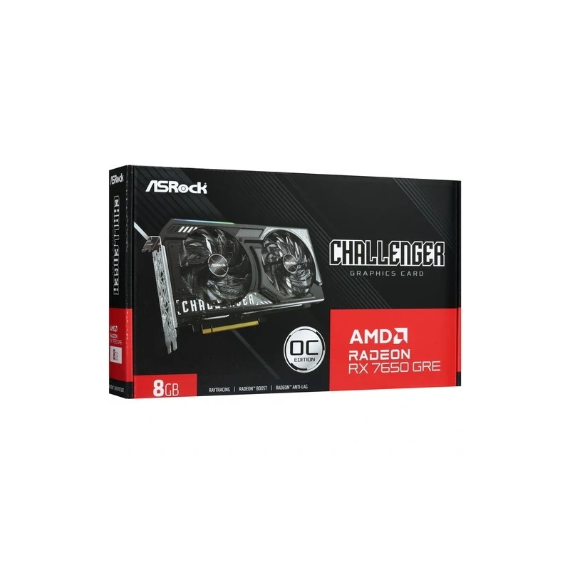 Видеокарта ASRock (RX7650GRE CL 8GO) Radeon RX 7650 GRE 8GB Challenger OC