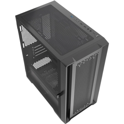 Компьютерный корпус Powercase ByteFlow Micro NF TG Black (CAMBNF-F0)