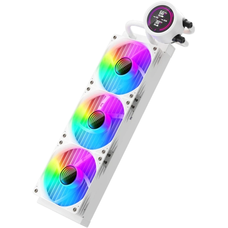 Система жидкостного охлаждения для процессора 1STPLAYER TS4 360 White (TS4-360-WH)