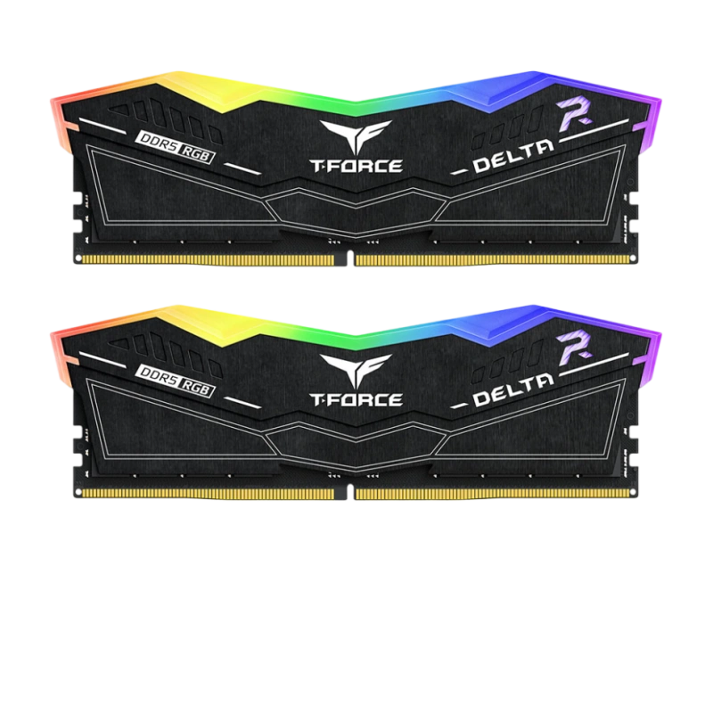 Оперативная память 32 Gb 6400 MHz Team Group T-FORCE DELTA RGB Black (FF3D532G6400HC38JDC01)