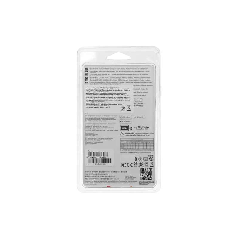 Твердотельный накопитель Apacer 1000 Gb (AP1TBAS350-1) BOX