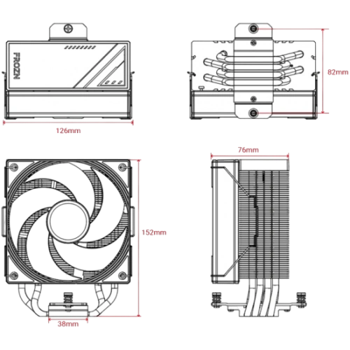 Кулер для процессора ID-COOLING FROZN A410 SE ARGB