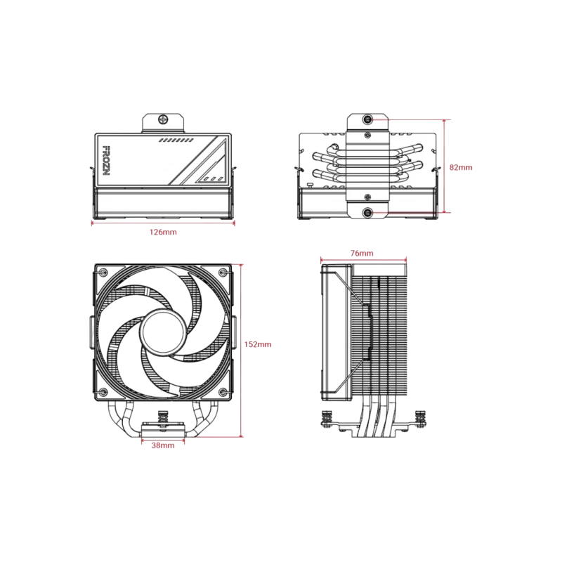 Кулер для процессора ID-COOLING FROZN A410 SE ARGB