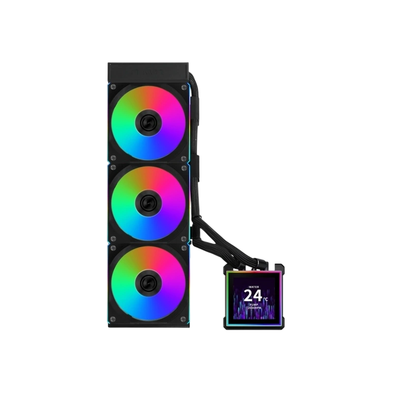 Система жидкостного охлаждения для процессора Lian Li HydroShift II LCD-S 360CL LCD ARGB Black (GHS2LCDS36CB) (G89.GHS2LCDS36CB.R0)