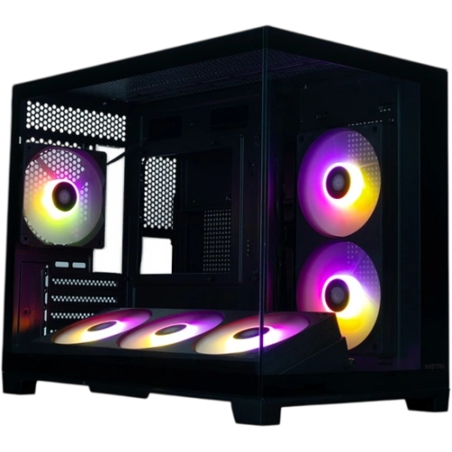 Компьютерный корпус XASTRA QW500M 6ARGB-FC-C6-UC Black (QW500M-1FA36A-1FA24A-1FC1)