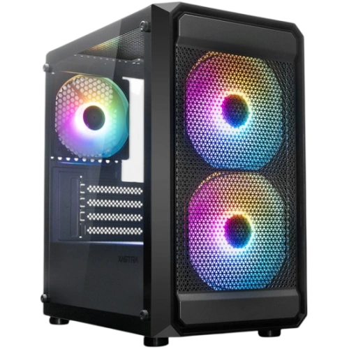 Компьютерный корпус XASTRA A303M TG 3FRGB Black (A303M-2FC14F-1FC12F)