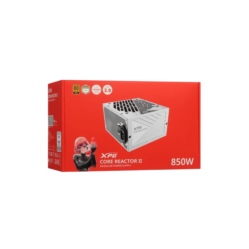 Блок питания ADATA XPG 850W CORE REACTOR II White (COREREACTORII850G-WHCEU) 16 Pin (PCIe 5.0 Connector Cable Details)