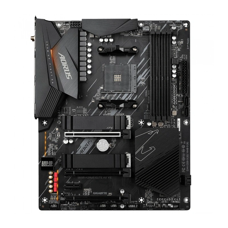 Материнская плата Gigabyte B550 AORUS ELITE AX V2 x кабель SATA, антенна Wi-Fi, документация
