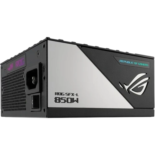 Блок питания ASUS 850W ROG-LOKI-850P-SFX-LGAMING RGB Black (90YE00N3-B0NA00) 16 Pin (PCIe 5.0 Connector Cable Details) адаптер SFX-ATX, комплект кабелей, комплект крепежа