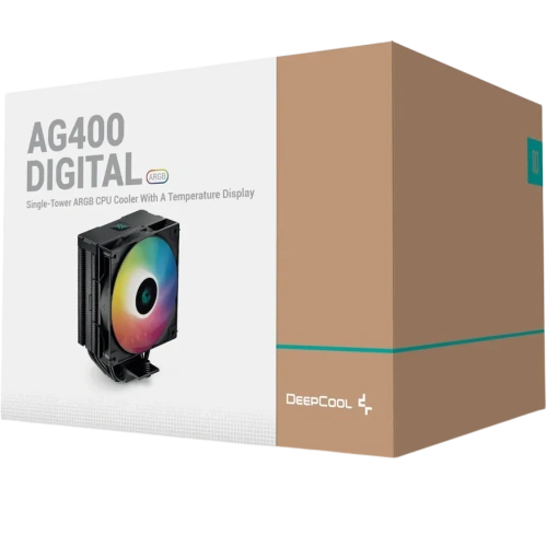 Кулер для процессора Deepcool AG400 DIGITAL BK ARGB Black