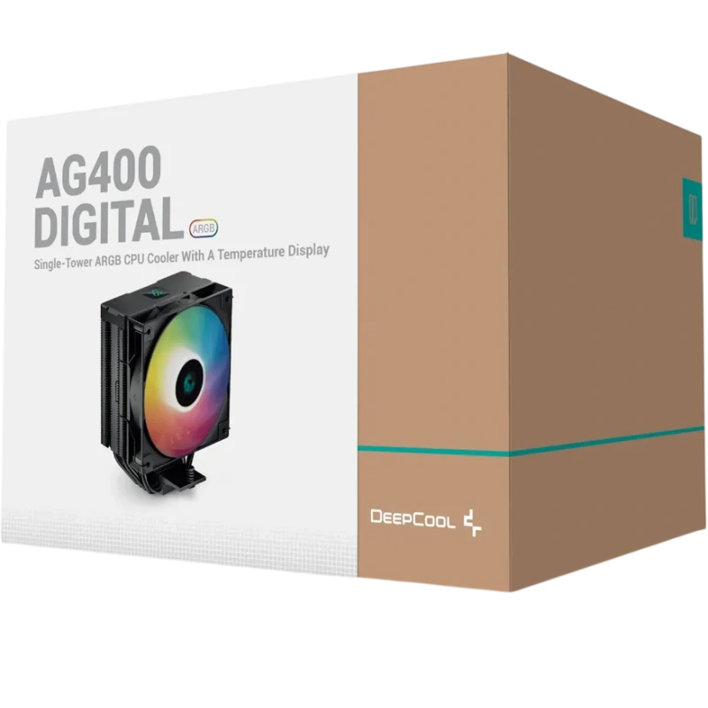 Кулер для процессора Deepcool AG400 DIGITAL BK ARGB Black